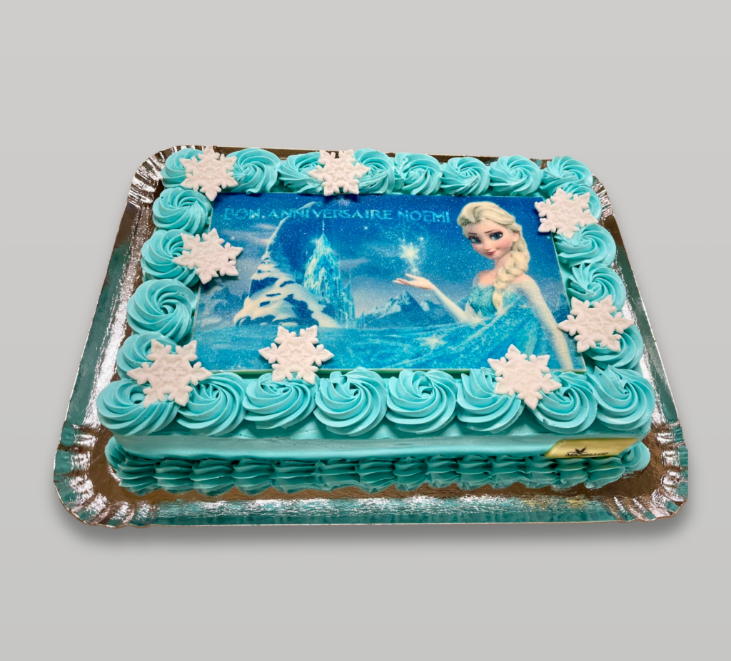 Gâteau reine des neiges photo alimentaire